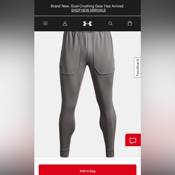 Under Armour fitted jogger running pants large - Picture 3 of 9